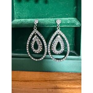 silver dangle earrings
